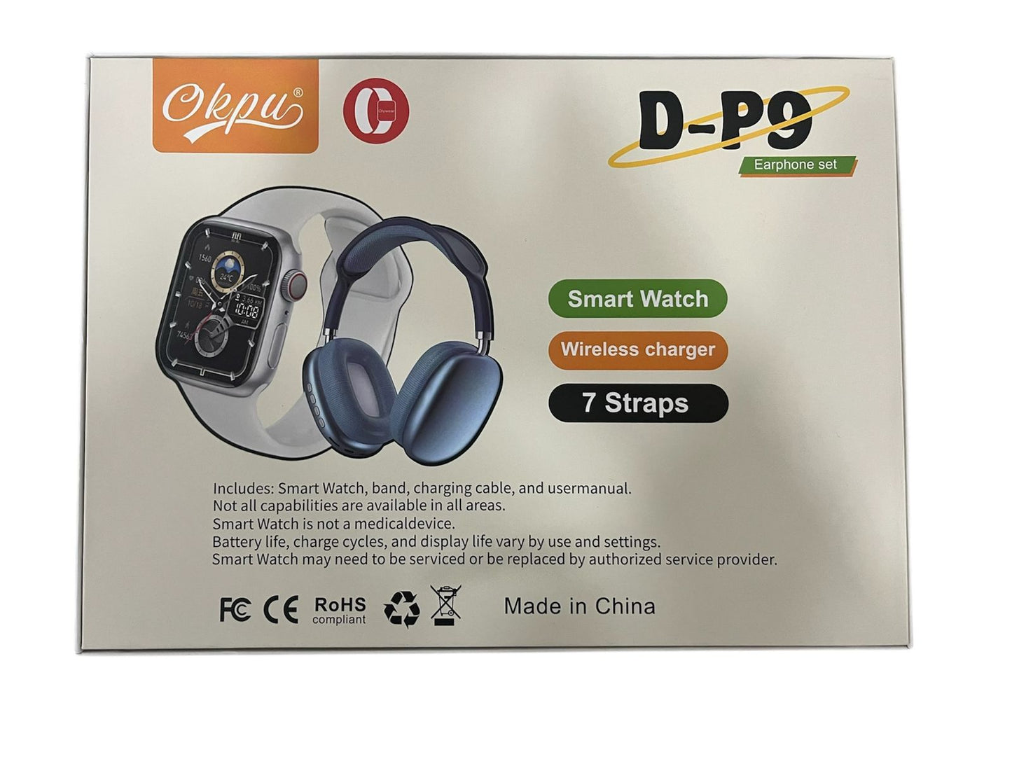 Combo Reloj +Audifonos+Miniparlante Blue