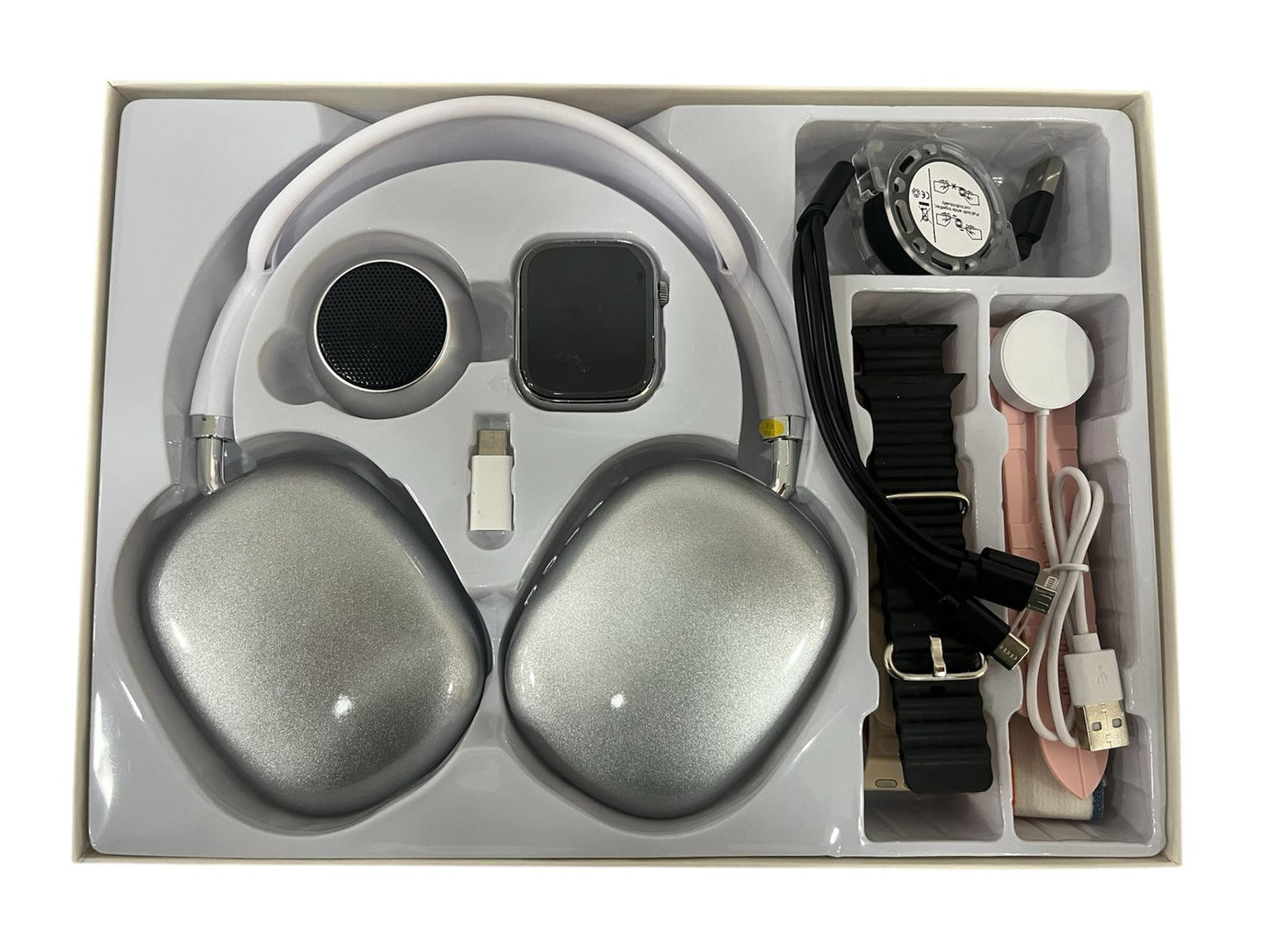 Combo Reloj +Audifonos+Miniparlante Blue