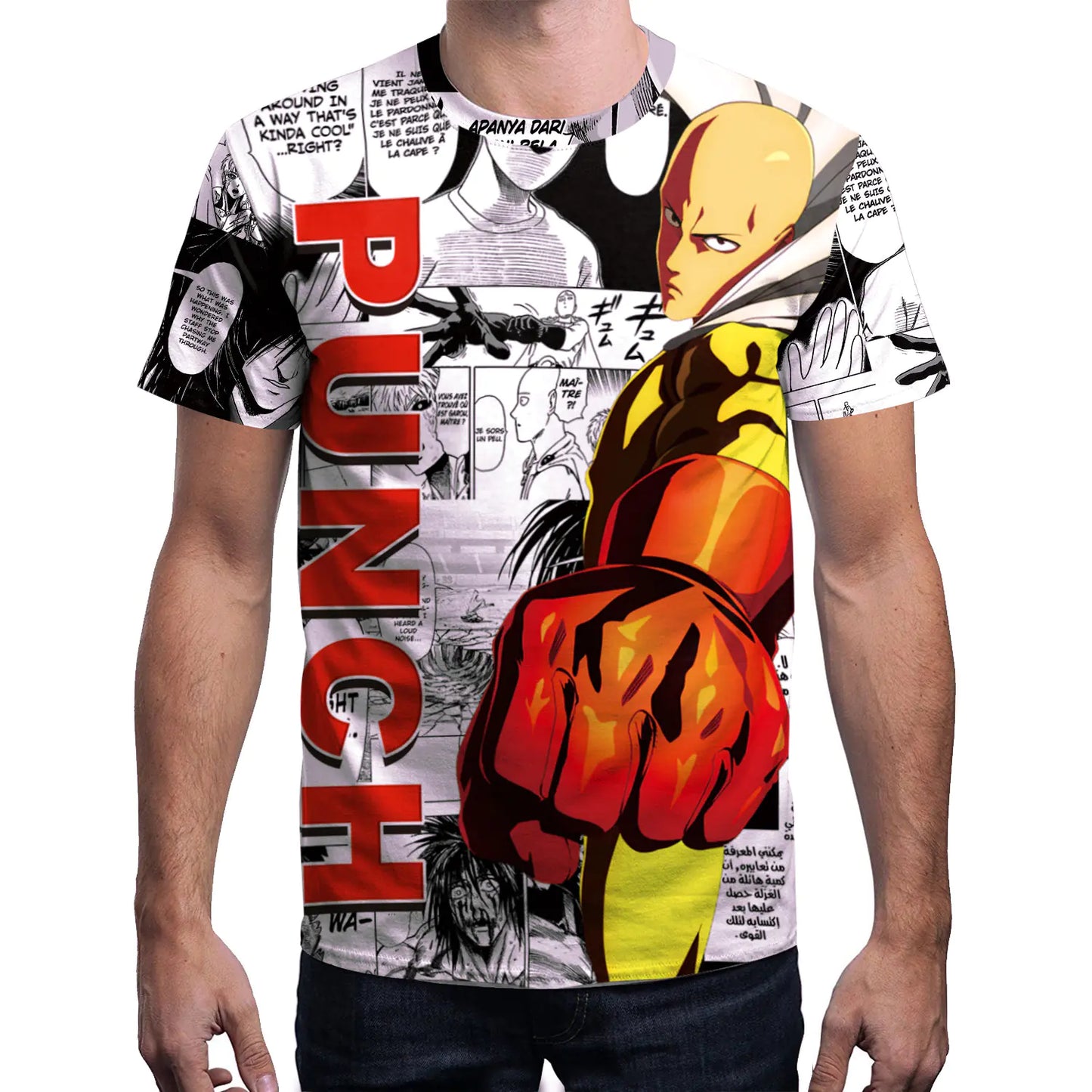One Punch Man Graphic Short Sleeve T-Shirt